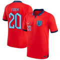 FODEN #20 England 1:1 Away Red Fans Jersey 2022/23 ★★ Front