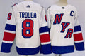 Men's New York Rangers Jacob Trouba #8 White Game Jerseys