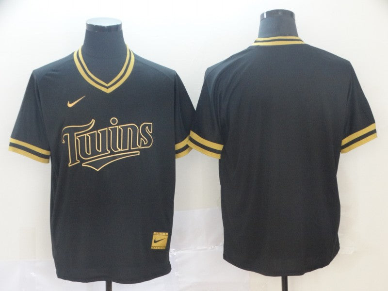 Men's Minnesota Twins Black Replica Player Blank Jerseys