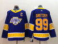 Men's Los Angeles Kings Wayne Gretzky Mitchell #99 Purple Breakaway Player Jerseys