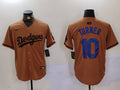 Men's Los Angeles Dodgers Justin Turner #10 Brown Replica Player Jerseys