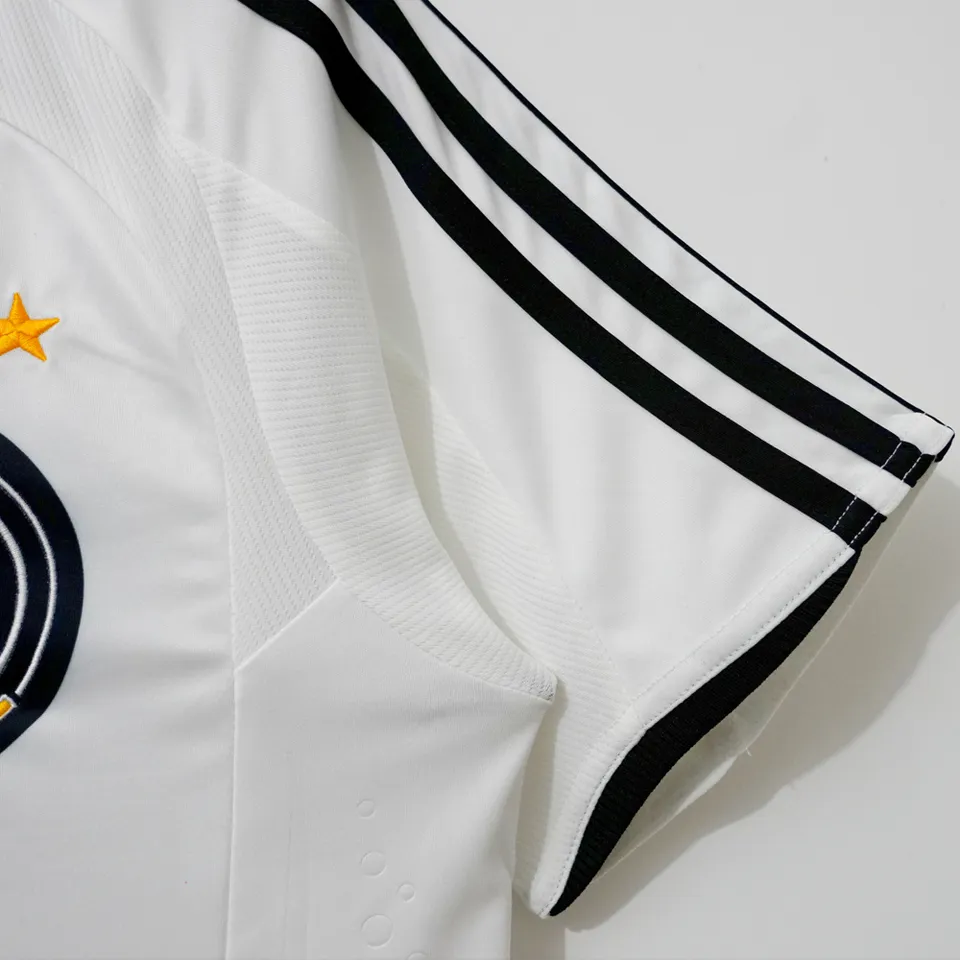 2008 Germany Home White Retro Soccer Jersey Detail 4