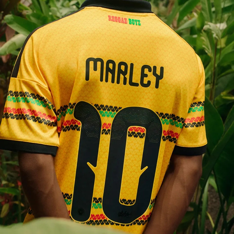 2026/27 Jamaica Special Edition Yellow Fans Soccer Jersey Detail 2