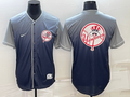 Men's New York Yankees Grey Gradient Replica Team Jerseys