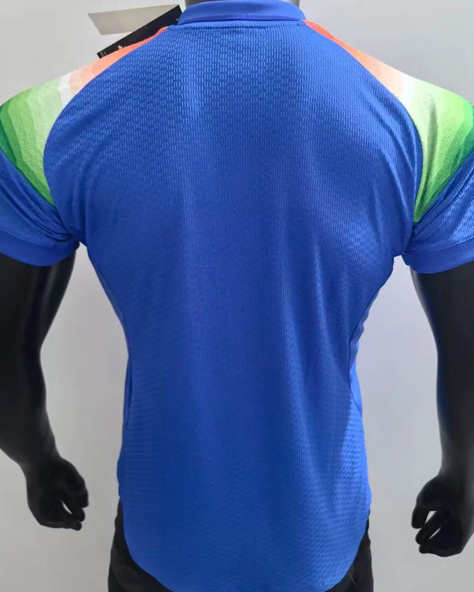 2025/26 Indian Home Blue Player Version Soccer Jersey Back