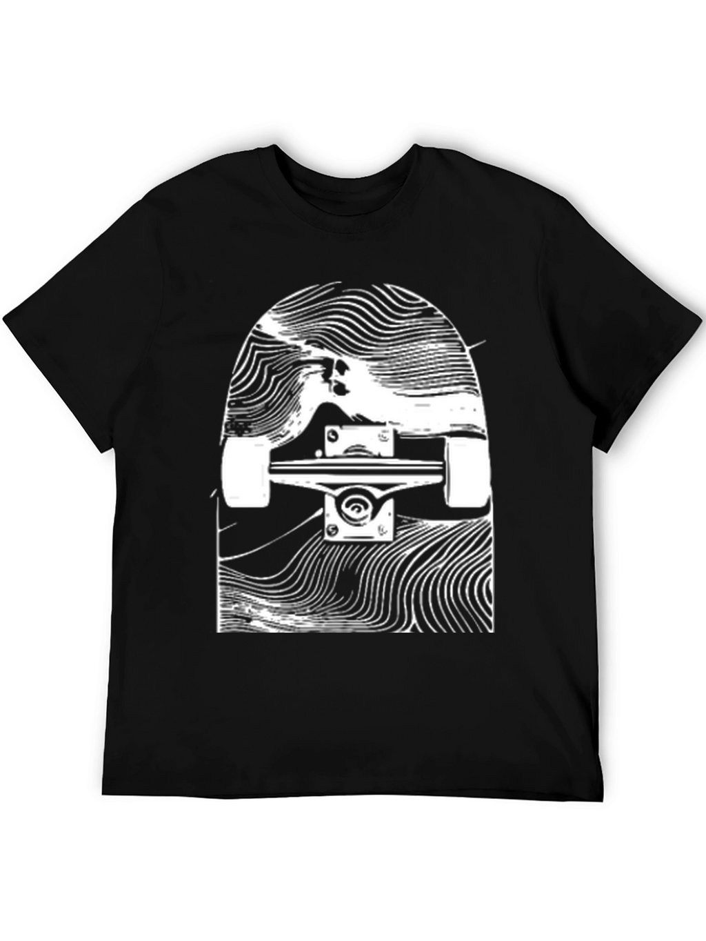 Skateboard Graphic T-Shirt - Black
