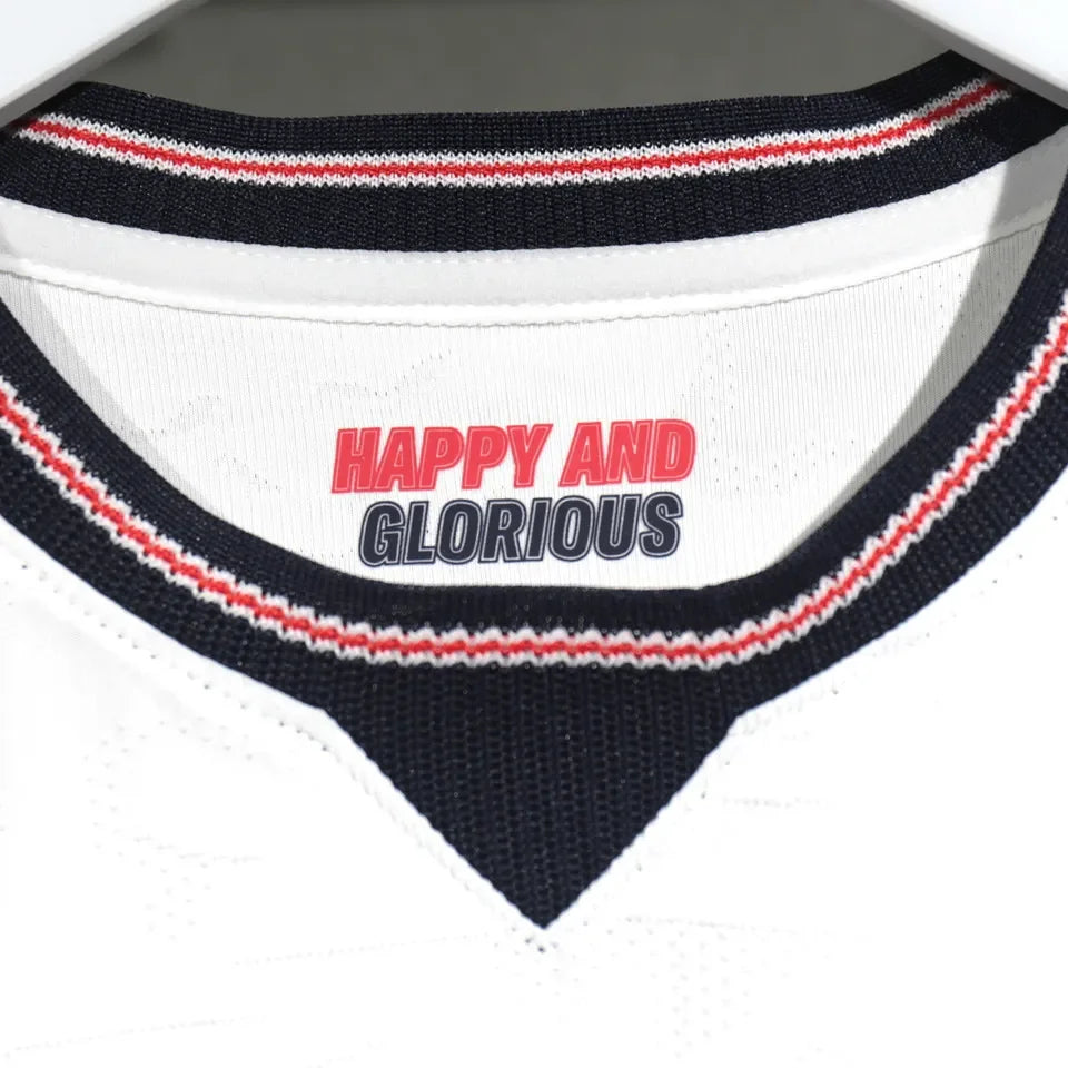 2026/27 England Home White Player Version Soccer Jersey Detail 4