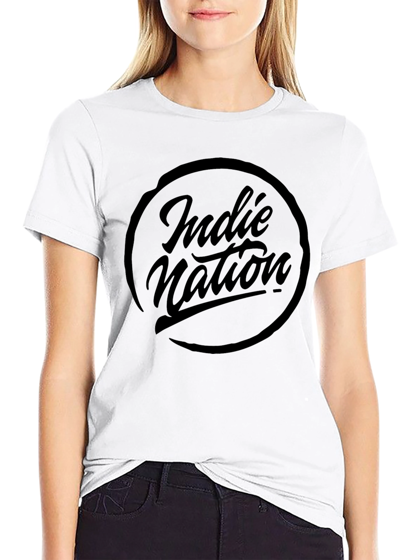 Indie Nation Black T-Shirt - Stylish Graphic Tee