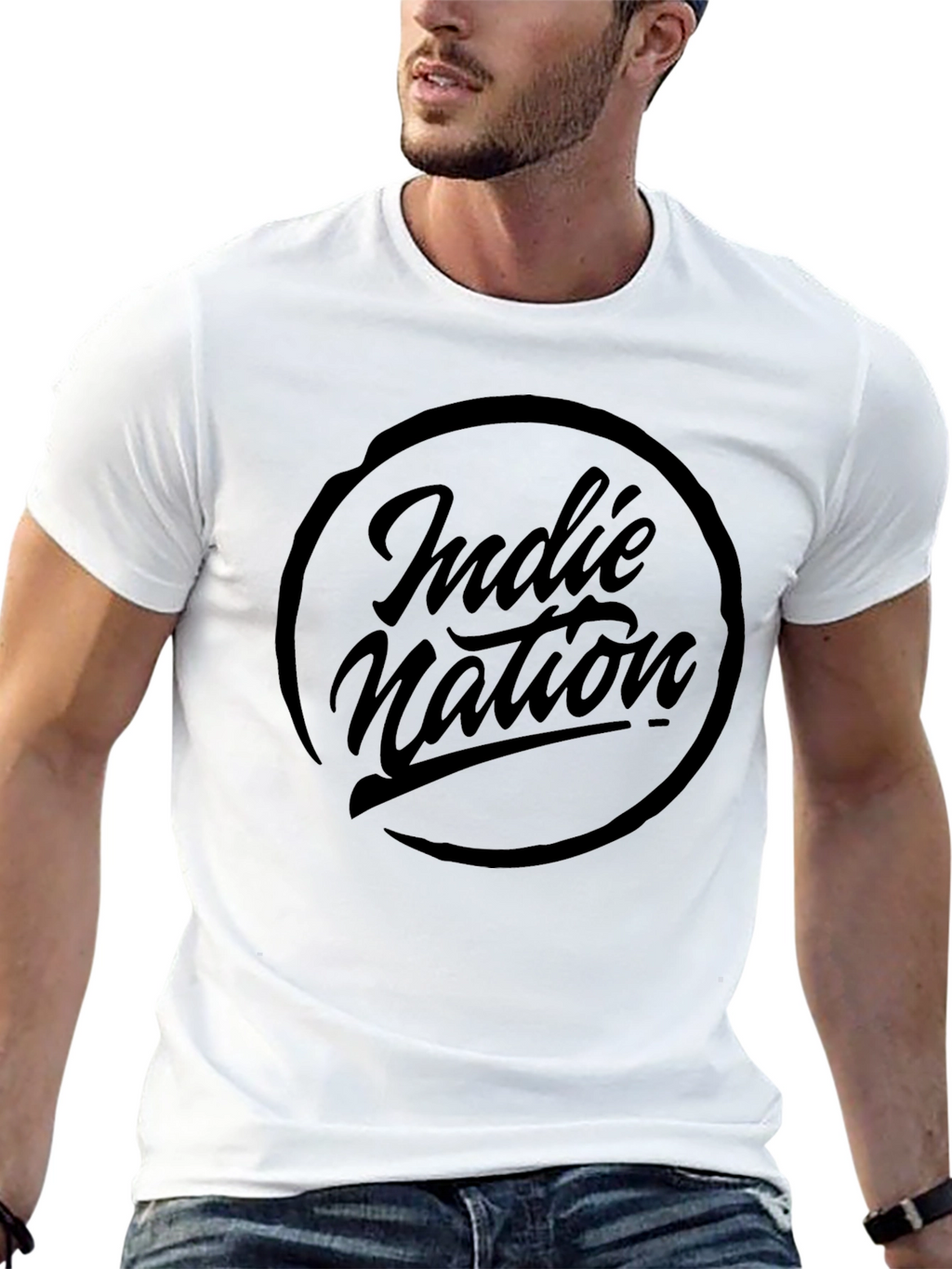 Indie Nation Black T-Shirt - Stylish Graphic Tee