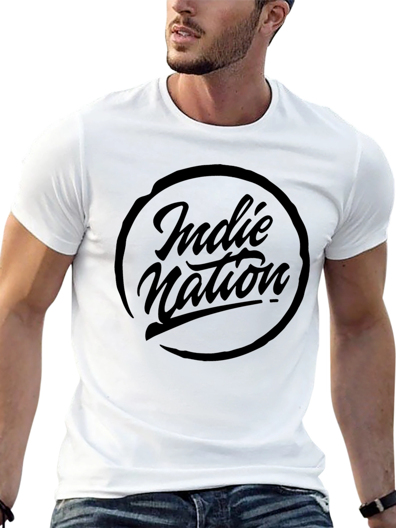 Indie Nation Black T-Shirt - Stylish Graphic Tee