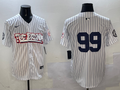 Men's New York Yankees Aaron Judge White Replica Player Name Jerseys