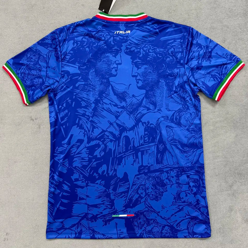 2025 Italy Blue Special Edition Fans Soccer Jersey Back