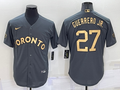 Men's Toronto Blue Jays Vladimir Guerrero Jr. #27 Gray Replica Player Jerseys