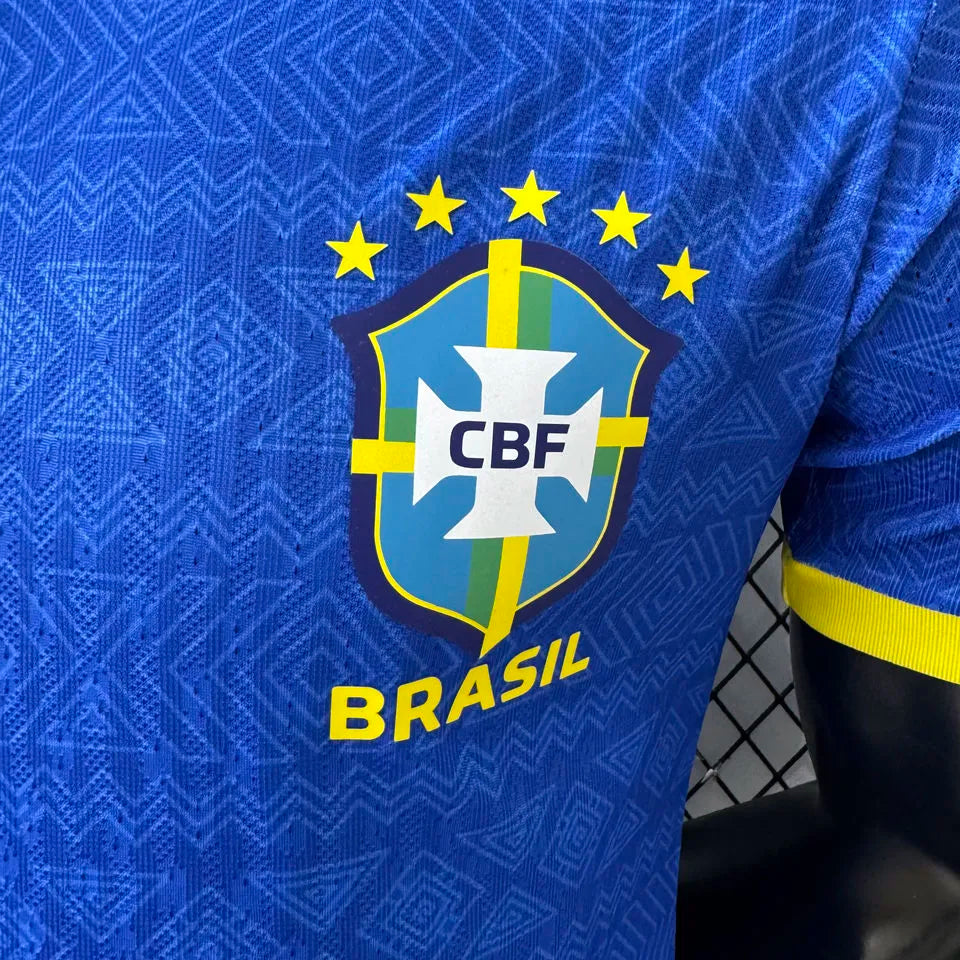 2026/27 Brazil Blue Special Edition Player Version Soccer Jersey Detail 2