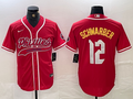 Men's Philadelphia Phillies Kyle Schwarber #12 Red Player Jerseys Joint Edition