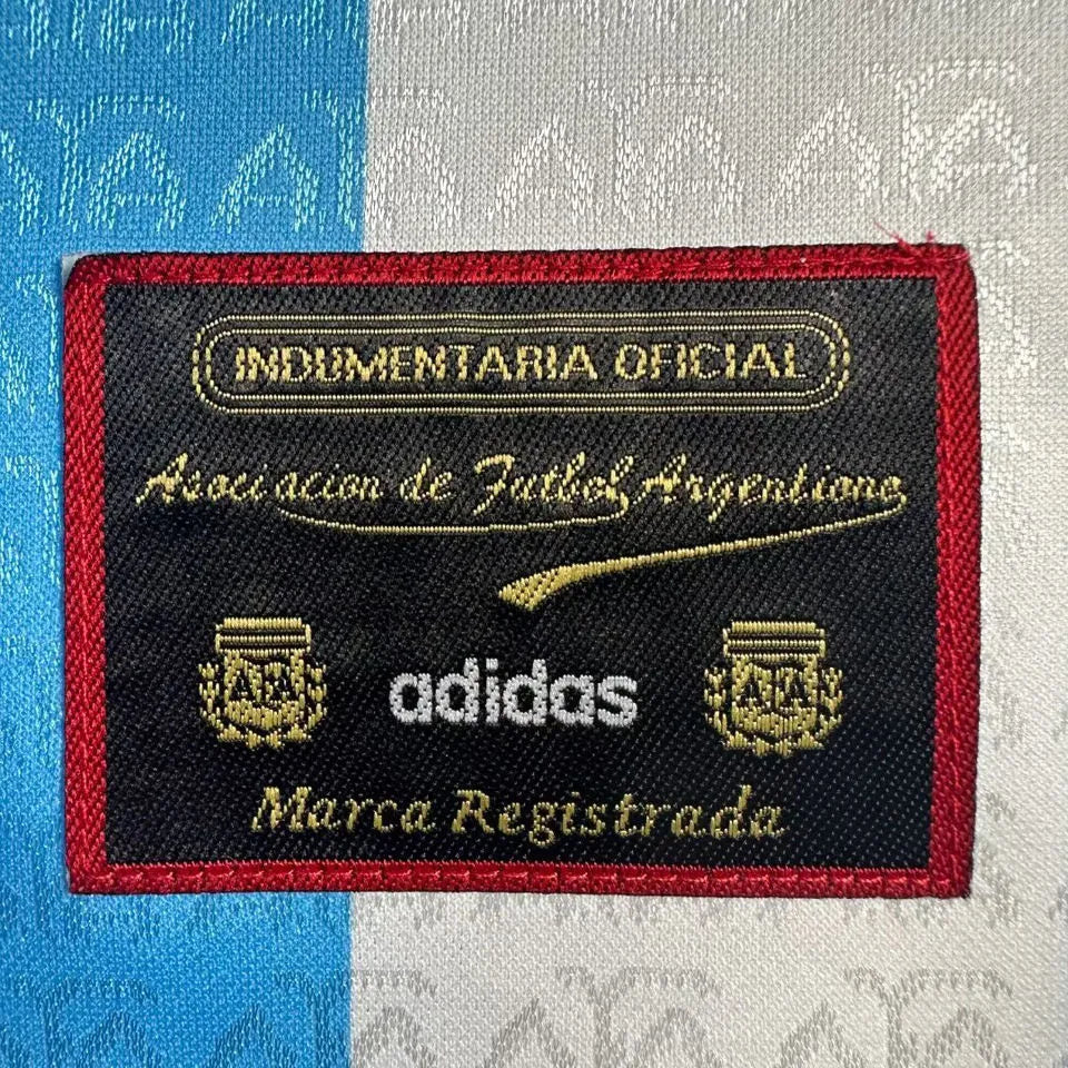 1994 Argentina Home Retro Soccer Jersey Detail 3