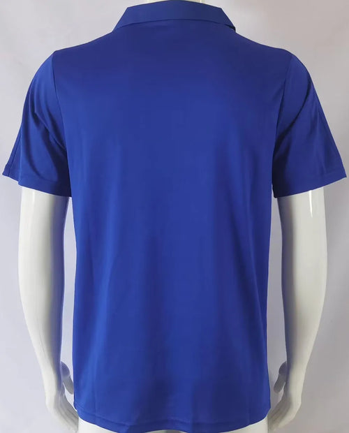 1982/84 France Home Blue Retro Soccer Jersey Back