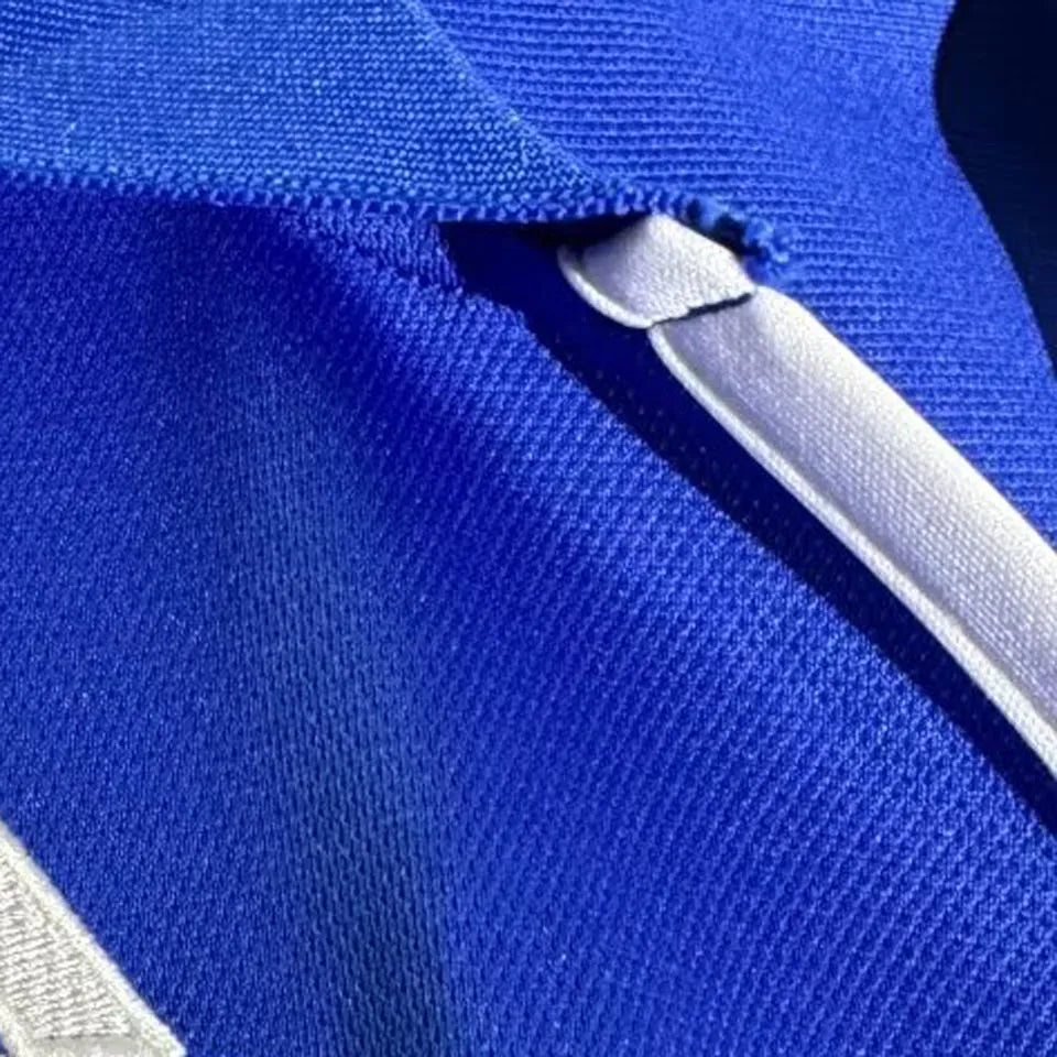 2000 France Home Blue Retro Soccer Jersey Detail 4