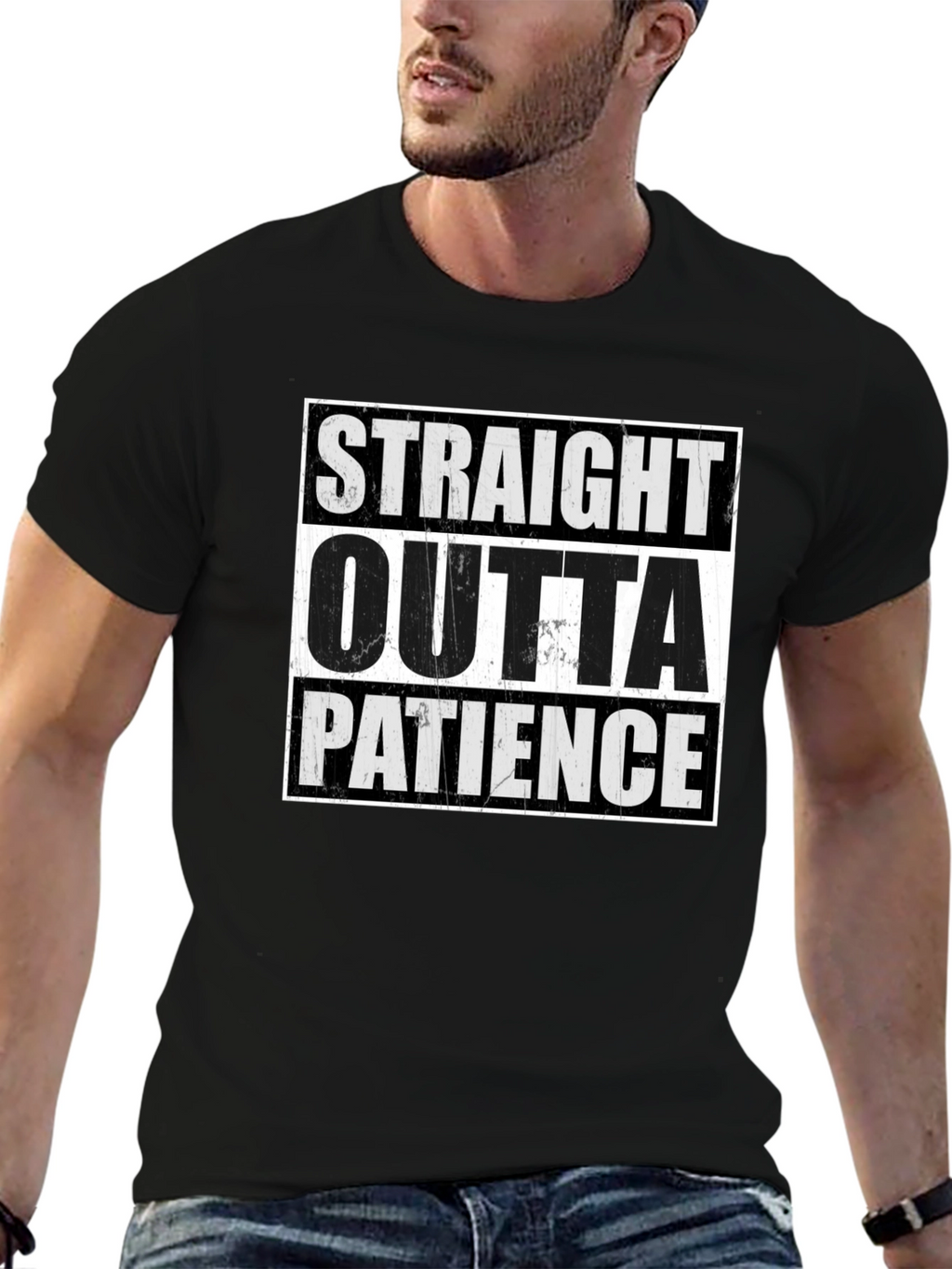 Straight Outta Patience Graphic T-Shirt