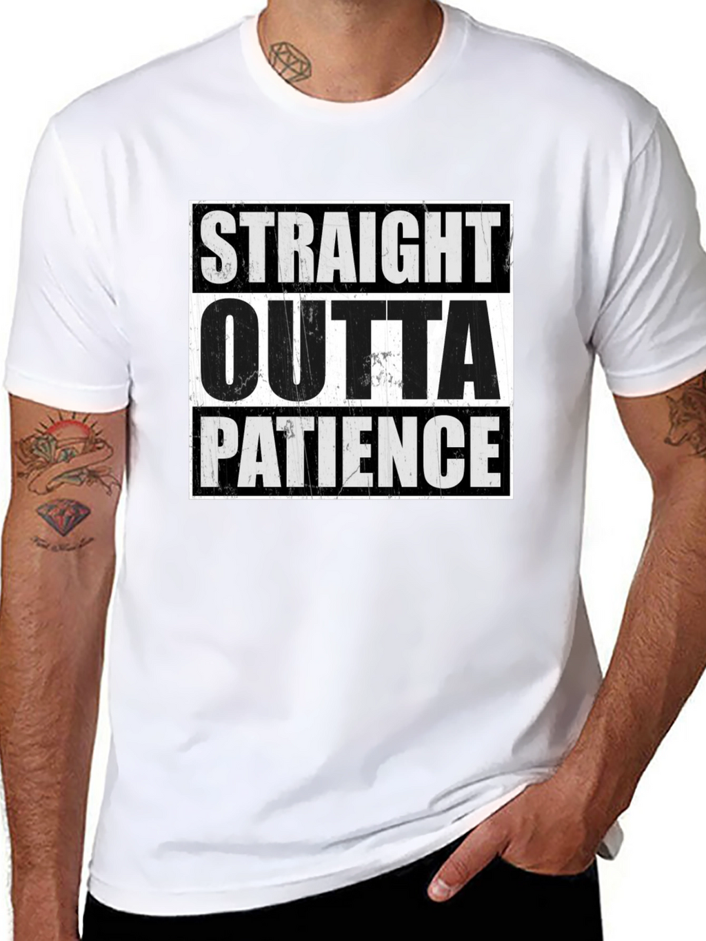 Straight Outta Patience Graphic T-Shirt