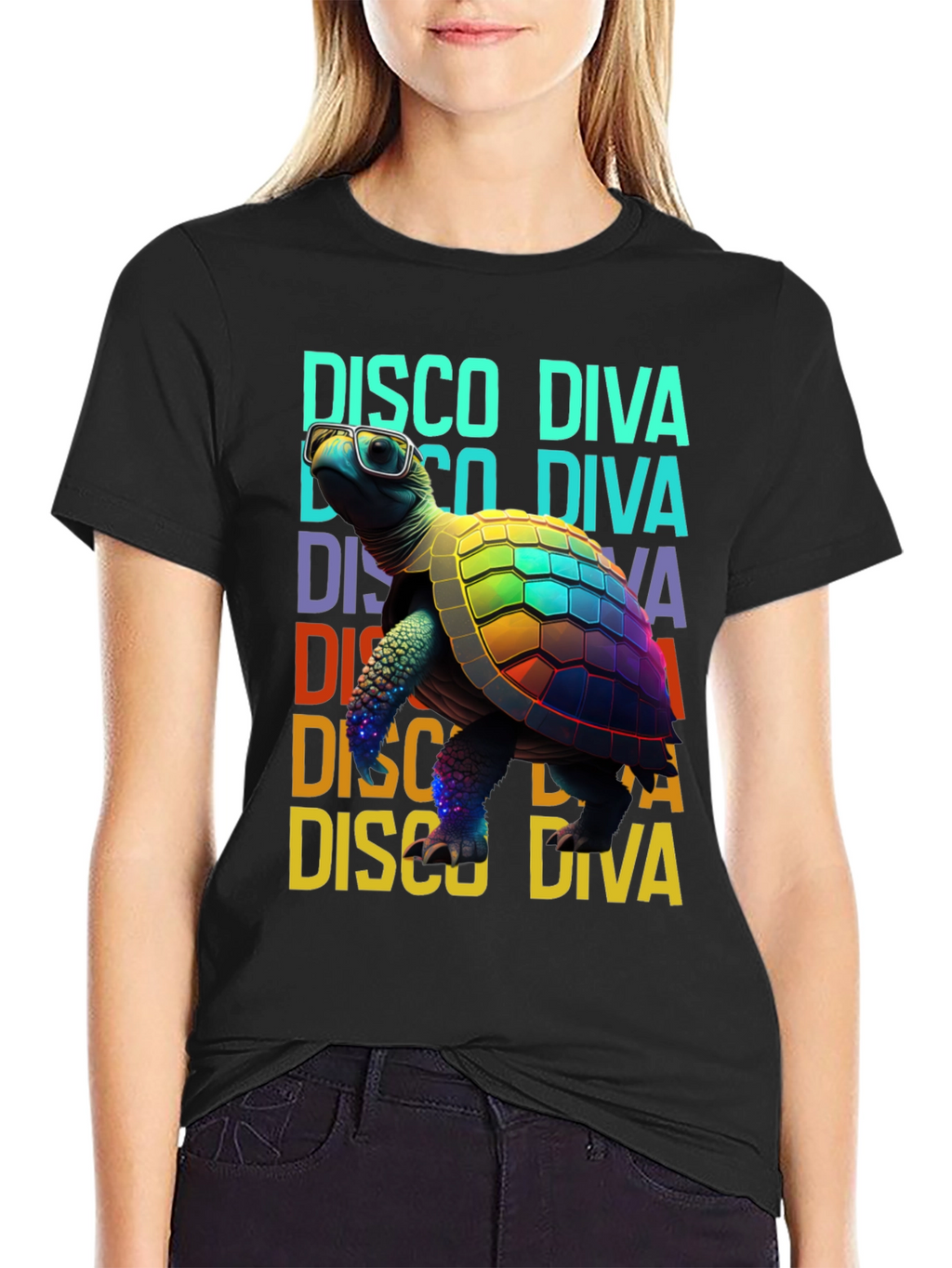 Disco Diva Turtle T-Shirt