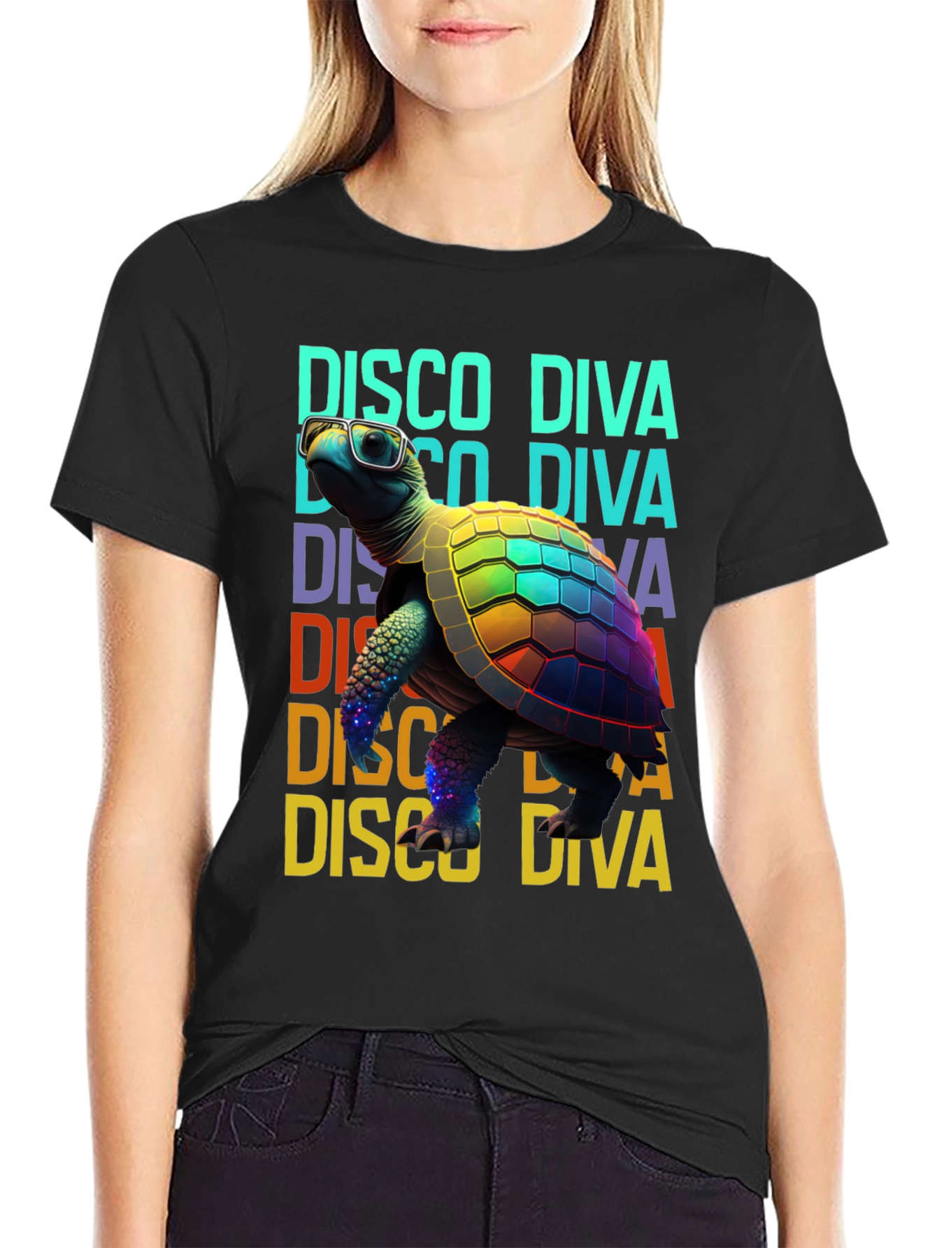 Disco Diva Turtle T-Shirt
