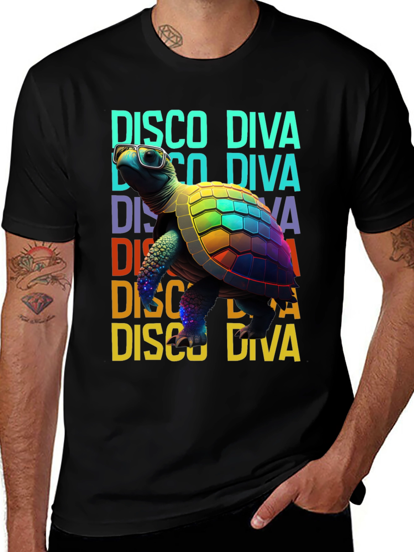 Disco Diva Turtle T-Shirt