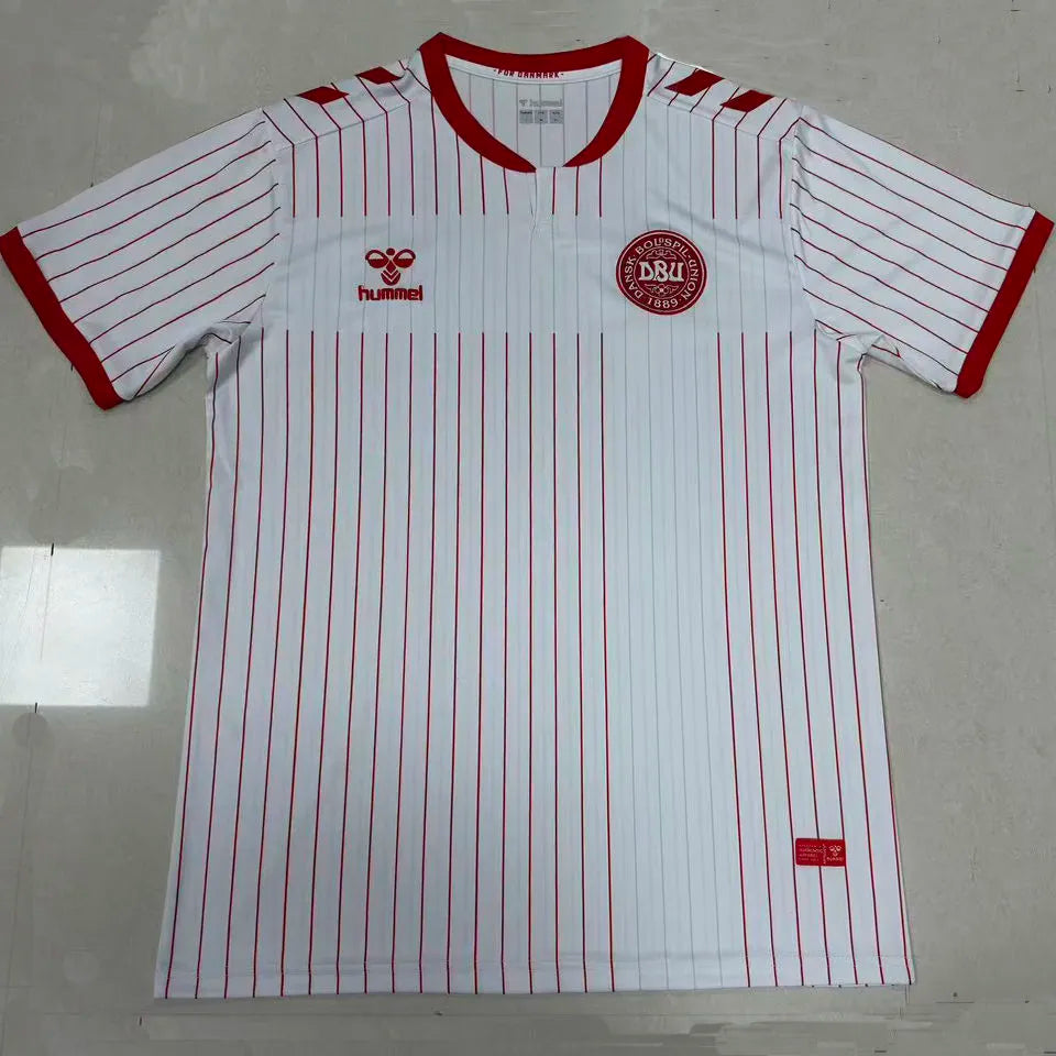 2026/27 Denmark Away White Fans Soccer Jersey Front