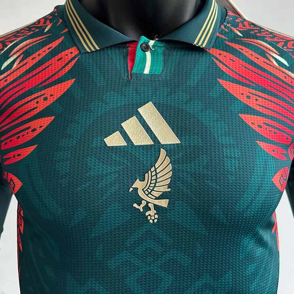 2025 Mexico Special Edition Player Version Long Sleever Jersey Detail 2