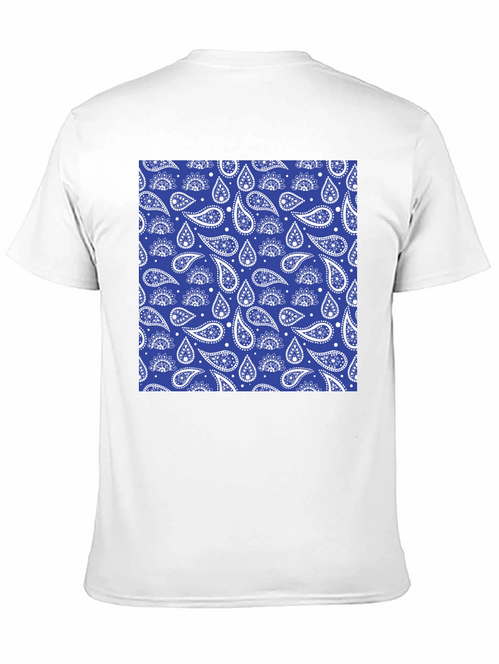 Stylish Paisley Print Black T-Shirt