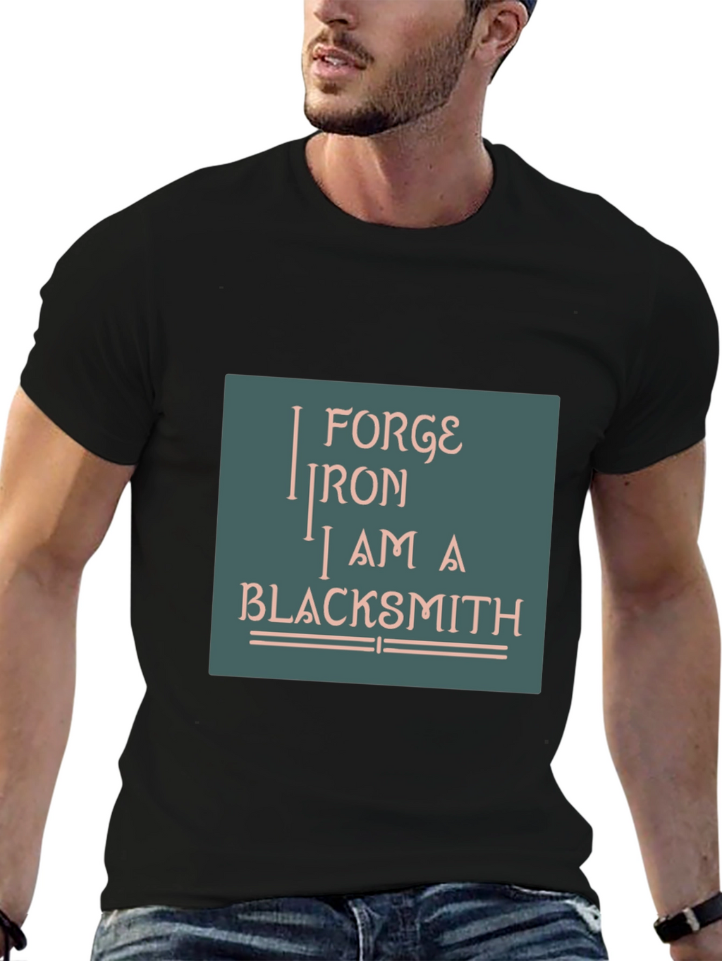 Forge Iron Blacksmith Graphic T-Shirt