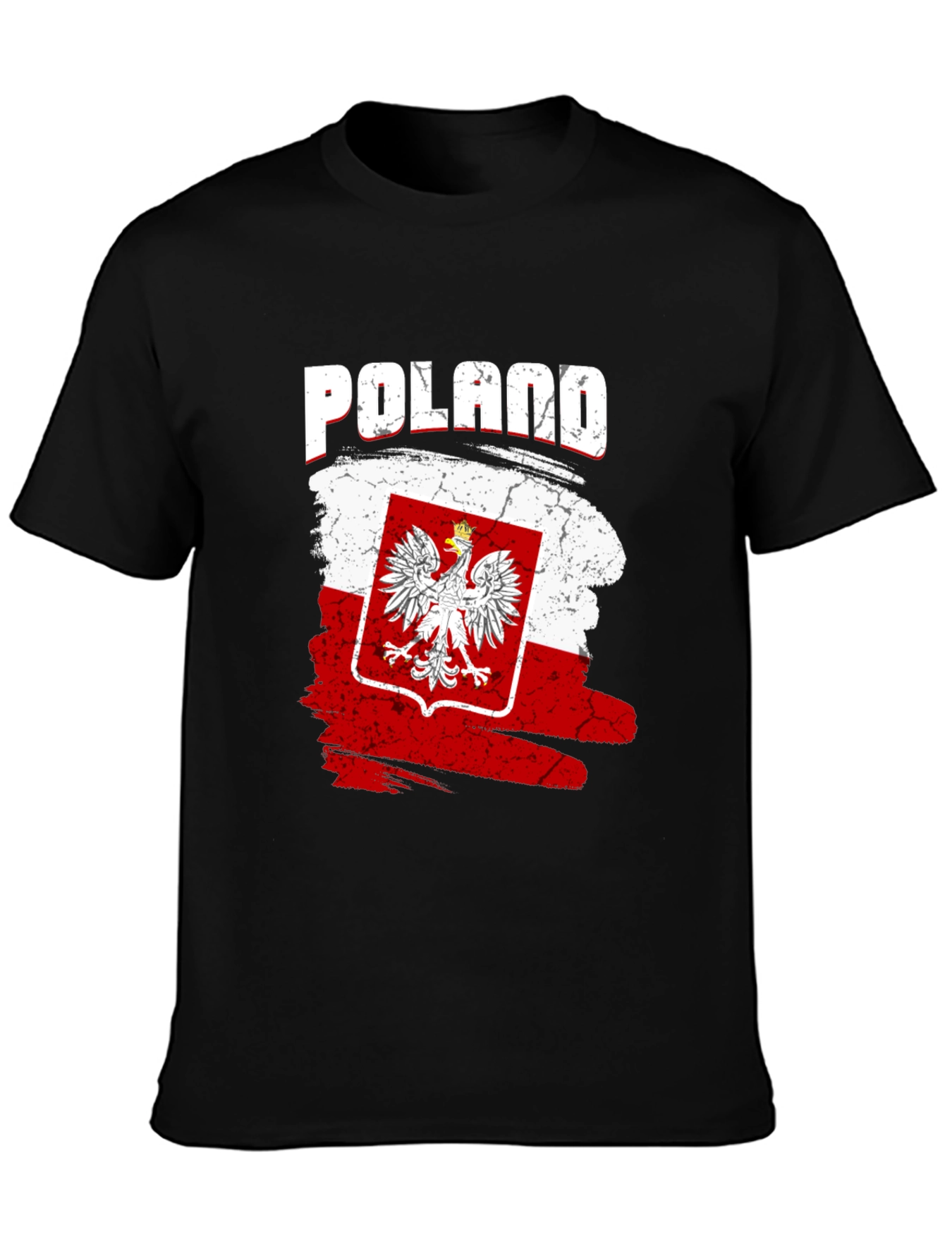 Poland Flag T-Shirt Patriotic Polish Pride Tee