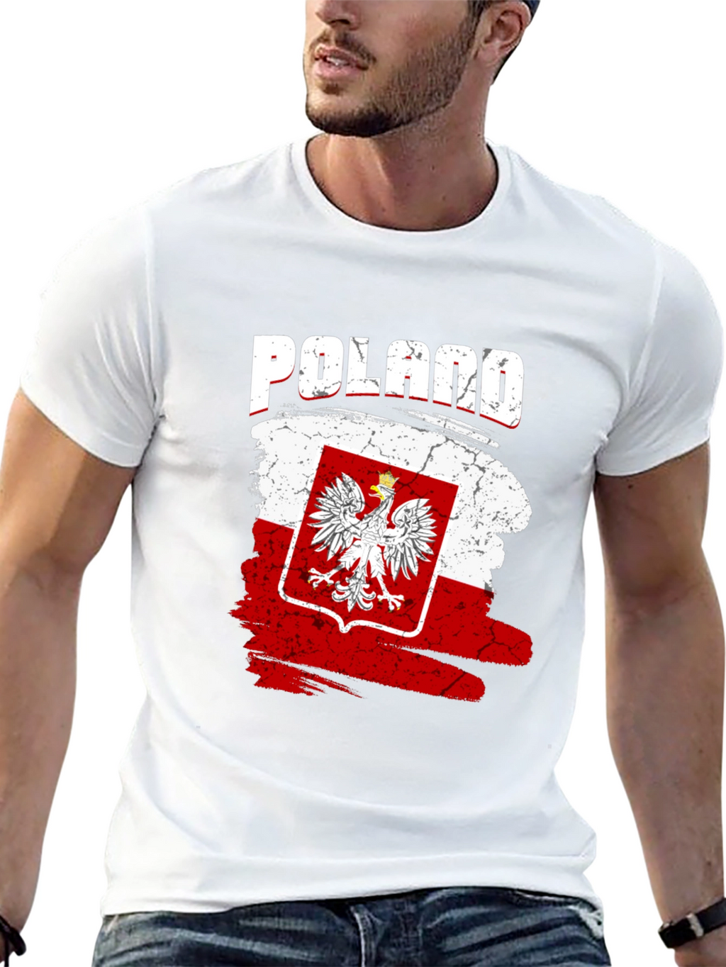 Poland Flag T-Shirt Patriotic Polish Pride Tee