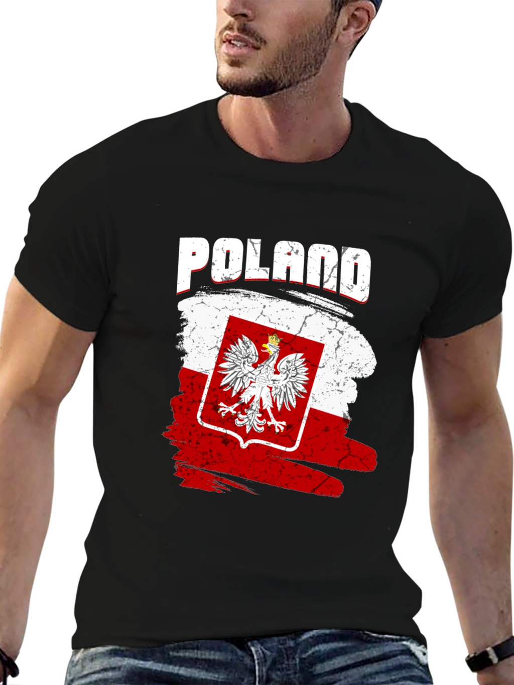 Poland Flag T-Shirt Patriotic Polish Pride Tee