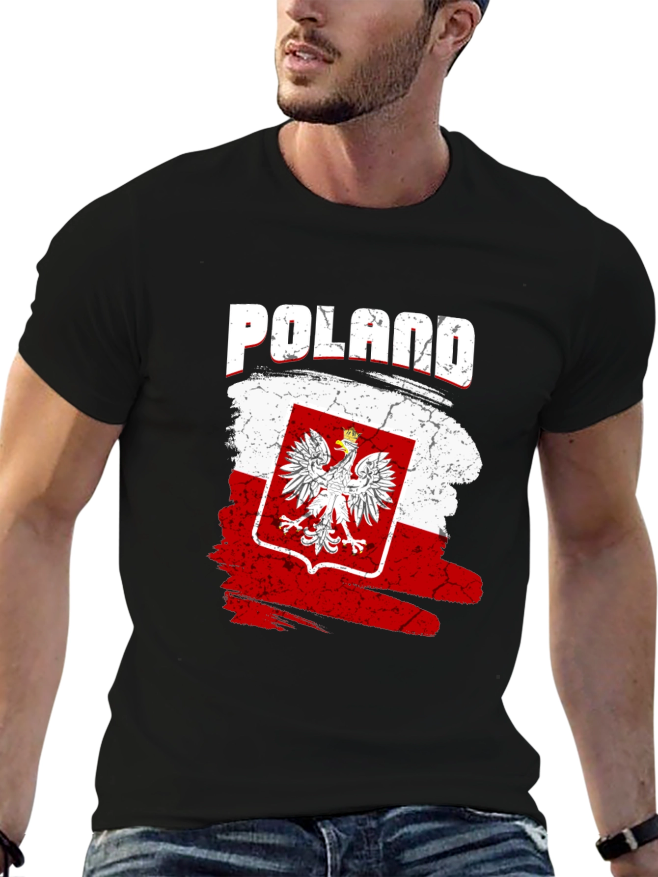 Poland Flag T-Shirt Patriotic Polish Pride Tee