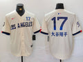 Men's Los Angeles Dodgers Shohei Ohtani #17 Cream 2024 City Connect Game Jerseys