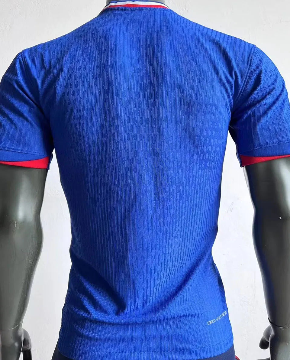 2024//25 France Home Blue Player Version Soccer Jersey Back