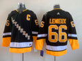Men's Pittsburgh Penguins Mario Lemieux #66 Black Player Jerseys