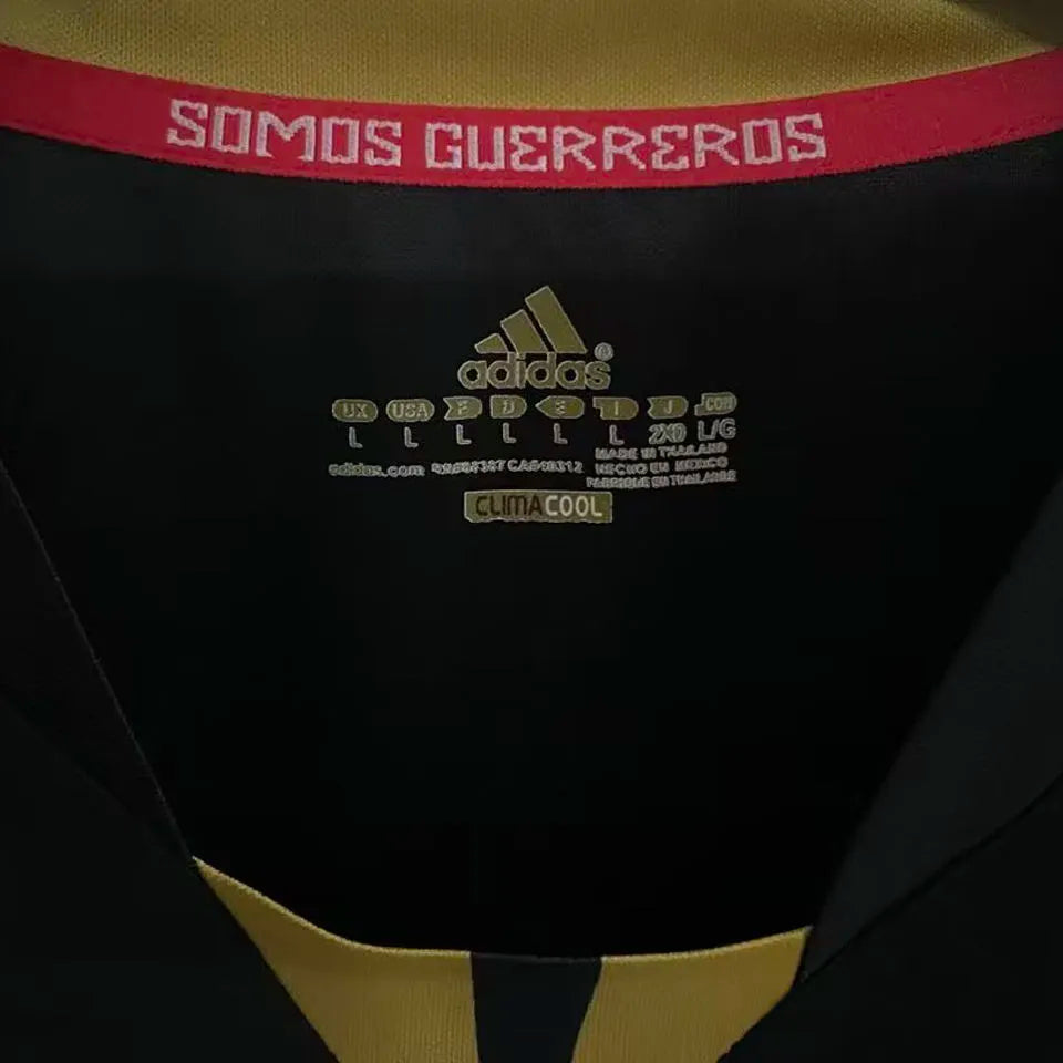 2011/12 Mexico Away Black Retro Soccer Jersey Detail 1