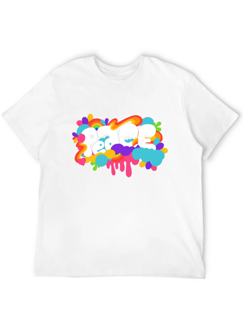 Peace Graphic Black T-Shirt