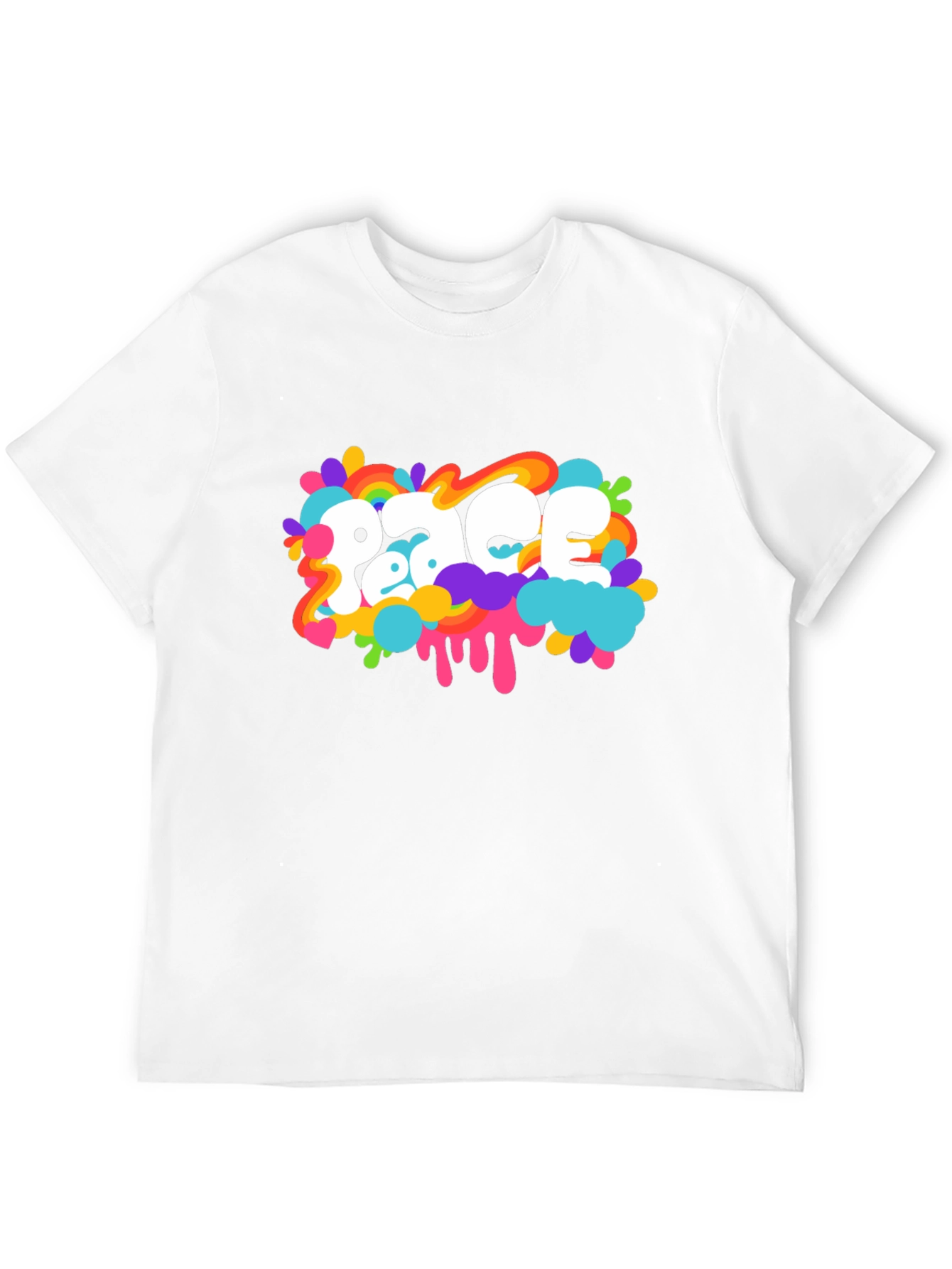 Peace Graphic Black T-Shirt