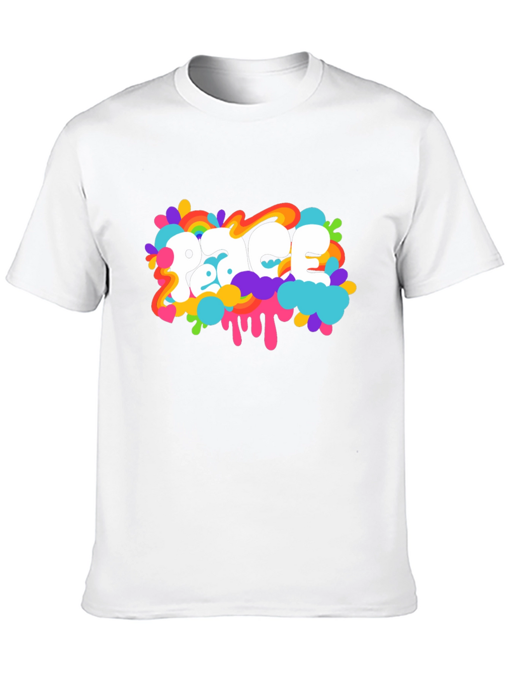 Peace Graphic Black T-Shirt