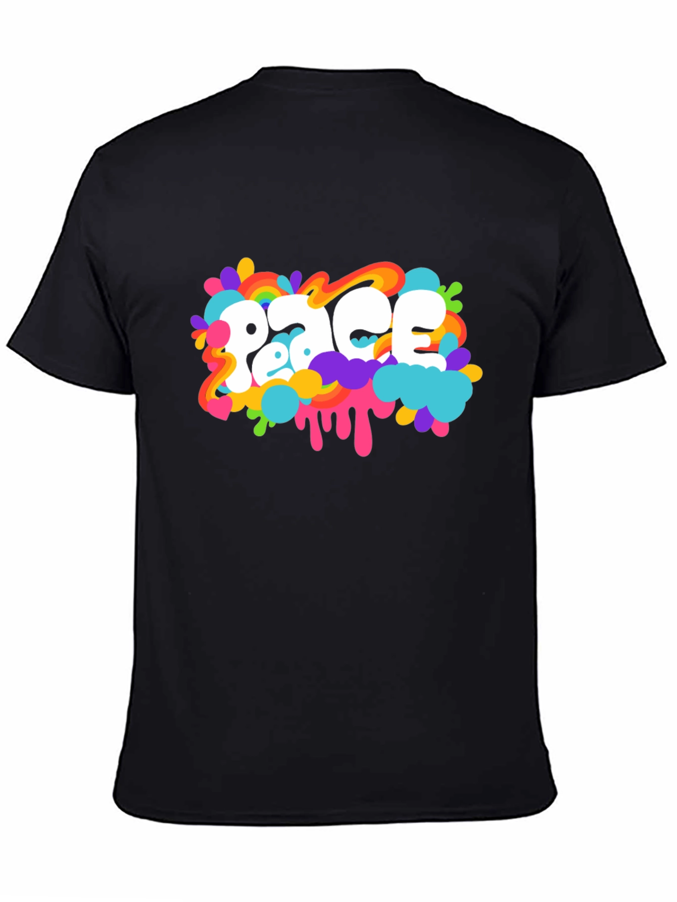 Peace Graphic Black T-Shirt