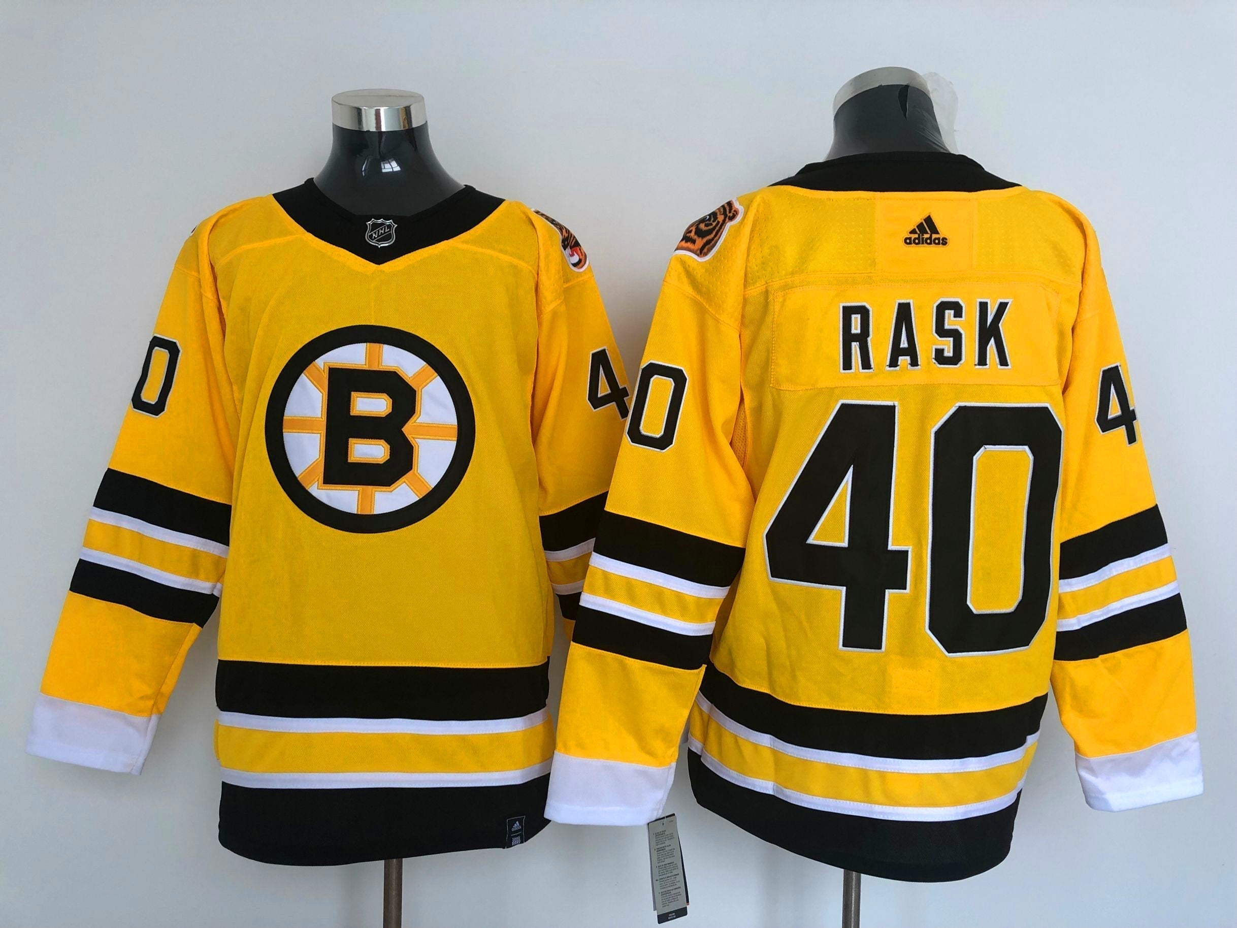 Men's Boston Bruins Tuukka Rask #40 Yellow Player Jerseys