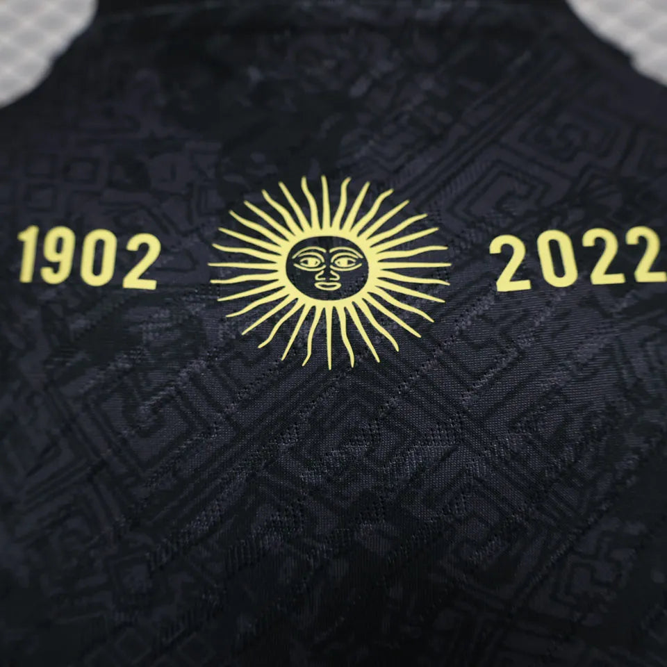 2024 Argentina Black Special Edition Player Version Jersey Detail 3