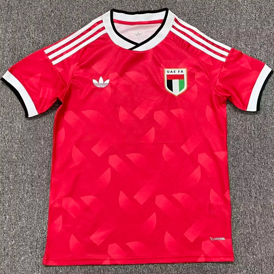 2026/27 UAE Away Red Fans Soccer Jersey 阿联酋 Front