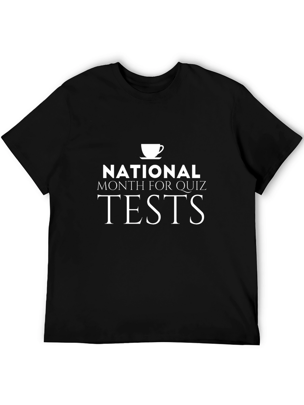 National Month for Quiz Tests Black T-Shirt