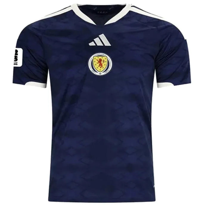 2026/27 Scotland 1:1 Quality Home Fans Soccer Jersey (Have Right Patch 有右臂章 白底黑字） Front