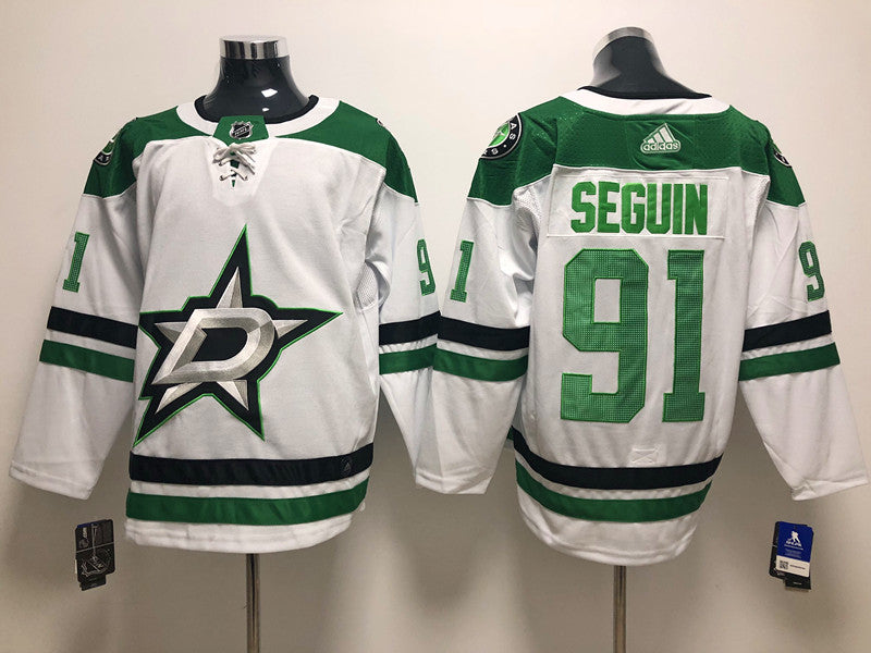 Men's Dallas Stars Tyler Seguin #91 White Breakaway Player Jerseys