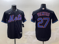 Men's New York Mets Mark Vientos #27 Black Replica Player Jerseys